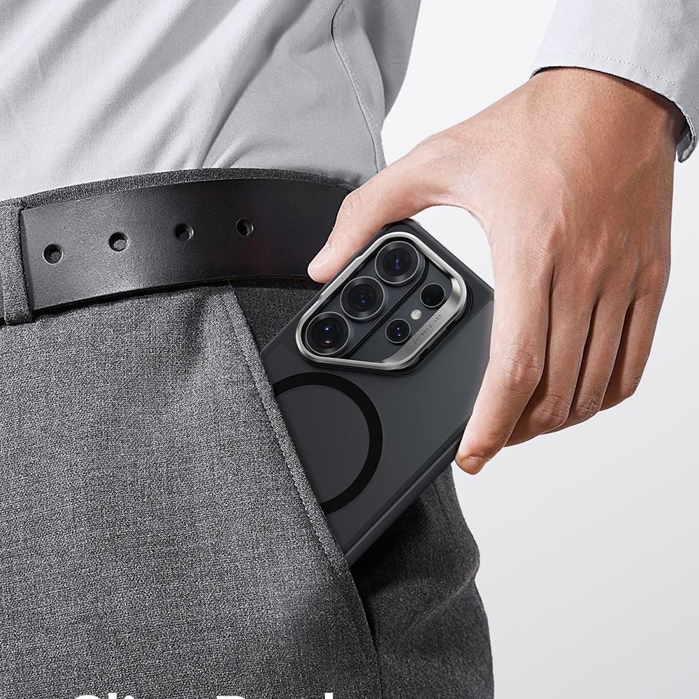 Custodia MagSafe per Samsung Galaxy S26 Ultra S948, ESR, Classic Hybrid Kickstand, Nera Satinata