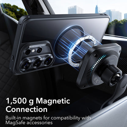 Custodia MagSafe per Samsung Galaxy S26 Ultra, ESR, Classic Hybrid, Nera Trasparente