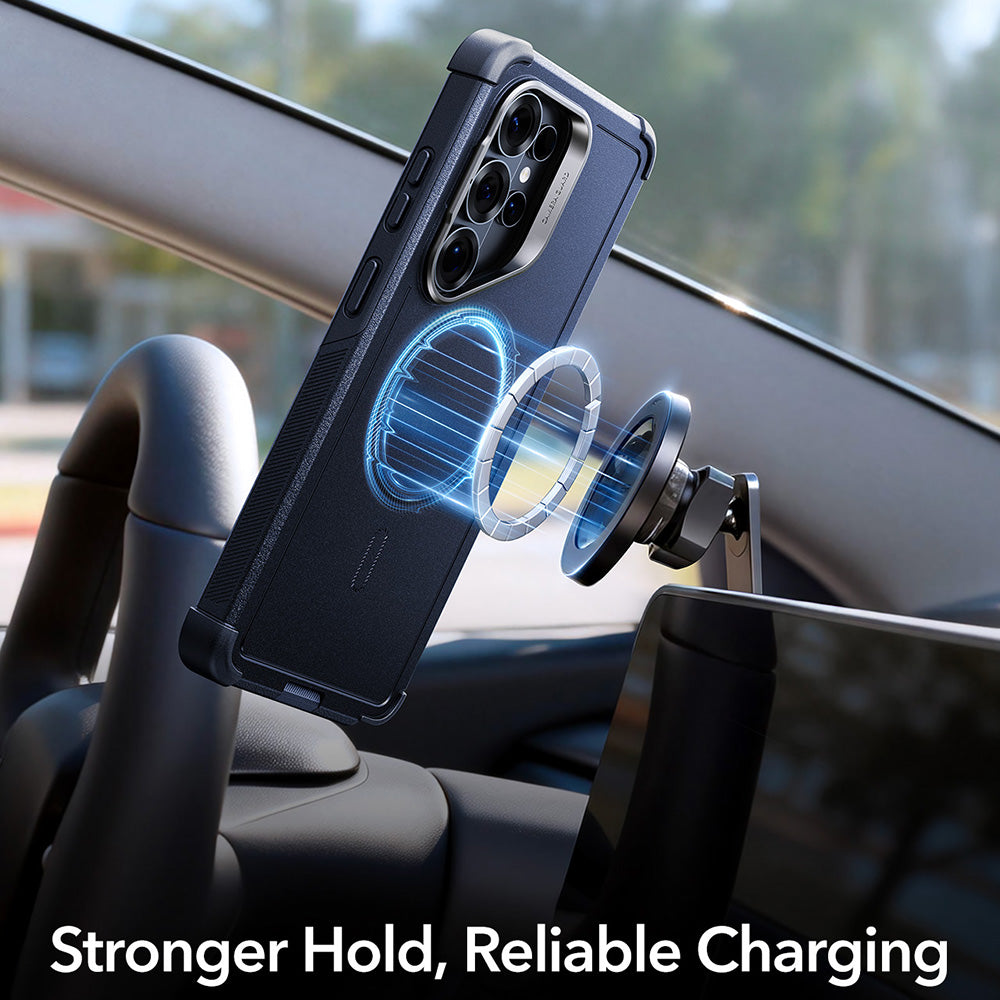 MagSafe Hülle für Samsung Galaxy S26 Ultra, ESR, Cyber Armor Kickstand, Schwarz