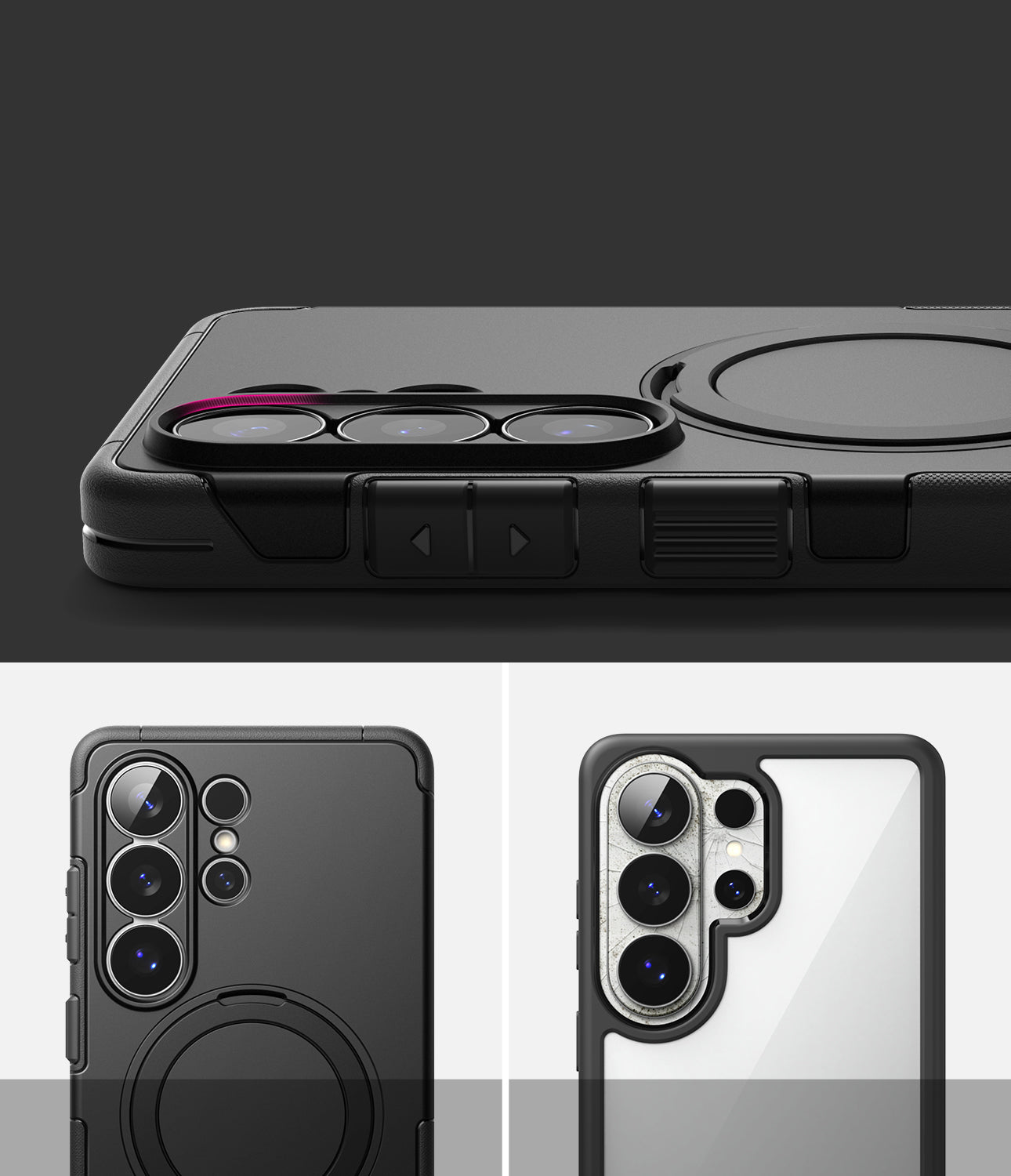 Coque MagSafe pour Samsung Galaxy S26 Ultra, Ringke, Alles, Noire