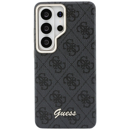 Custodia MagSafe per Samsung Galaxy S26 Ultra S948, Guess, 4G Script Logo, Nera