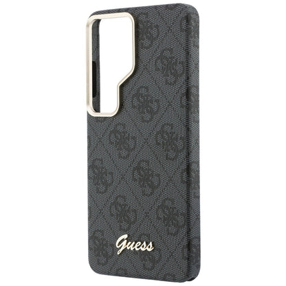 Custodia MagSafe per Samsung Galaxy S26 Ultra S948, Guess, 4G Script Logo, Nera