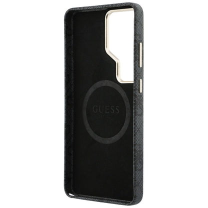 Custodia MagSafe per Samsung Galaxy S26 Ultra S948, Guess, 4G Script Logo, Nera
