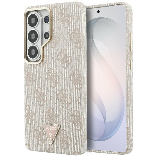 Étui MagSafe pour Samsung Galaxy S26 Ultra S948, Guess, logo Triangle 4G, Rose