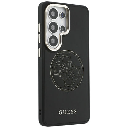 Custodia MagSafe per Samsung Galaxy S26 Ultra S948, Guess, Logo Perforato, Nera