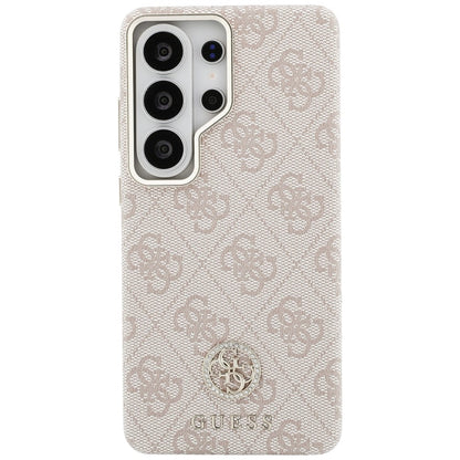 MagSafe Hülle für Samsung Galaxy S26 Ultra S948, Guess, Rhinestone Round Logo, Rosa