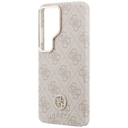 MagSafe Hülle für Samsung Galaxy S26 Ultra S948, Guess, Rhinestone Round Logo, Rosa
