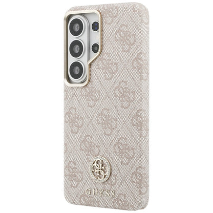 MagSafe Hülle für Samsung Galaxy S26 Ultra S948, Guess, Rhinestone Round Logo, Rosa