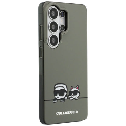 MagSafe Case for Samsung Galaxy S26 Ultra S948, Karl Lagerfeld, IML Karl & Choupette Peekaboo Logo, Black