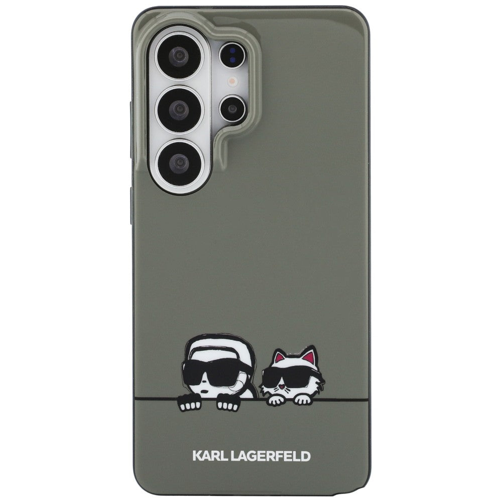 MagSafe Case for Samsung Galaxy S26 Ultra S948, Karl Lagerfeld, IML Karl & Choupette Peekaboo Logo, Black