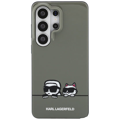 MagSafe Case for Samsung Galaxy S26 Ultra S948, Karl Lagerfeld, IML Karl & Choupette Peekaboo Logo, Black