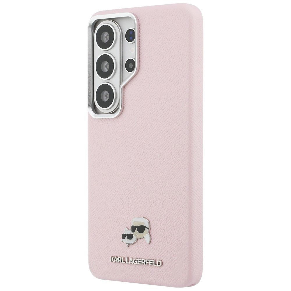 MagSafe Hülle für Samsung Galaxy S26 Ultra S948, Karl Lagerfeld, Karl & Choupette Head's Pin, Rosa