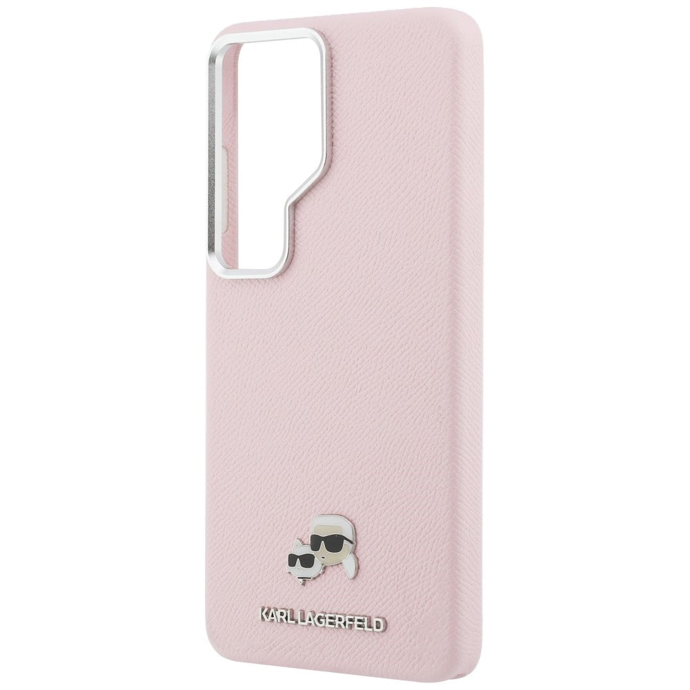 MagSafe Hülle für Samsung Galaxy S26 Ultra S948, Karl Lagerfeld, Karl & Choupette Head's Pin, Rosa