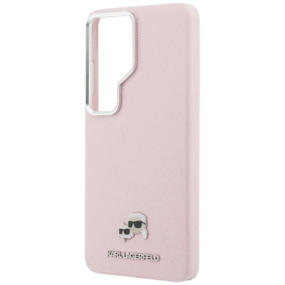 MagSafe Hülle für Samsung Galaxy S26 Ultra S948, Karl Lagerfeld, Karl & Choupette Head's Pin, Rosa