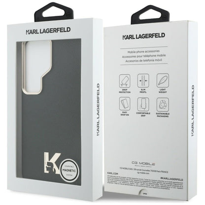 MagSafe Hülle für Samsung Galaxy S26 Ultra S948, Karl Lagerfeld, Karl Head Logo, Schwarz
