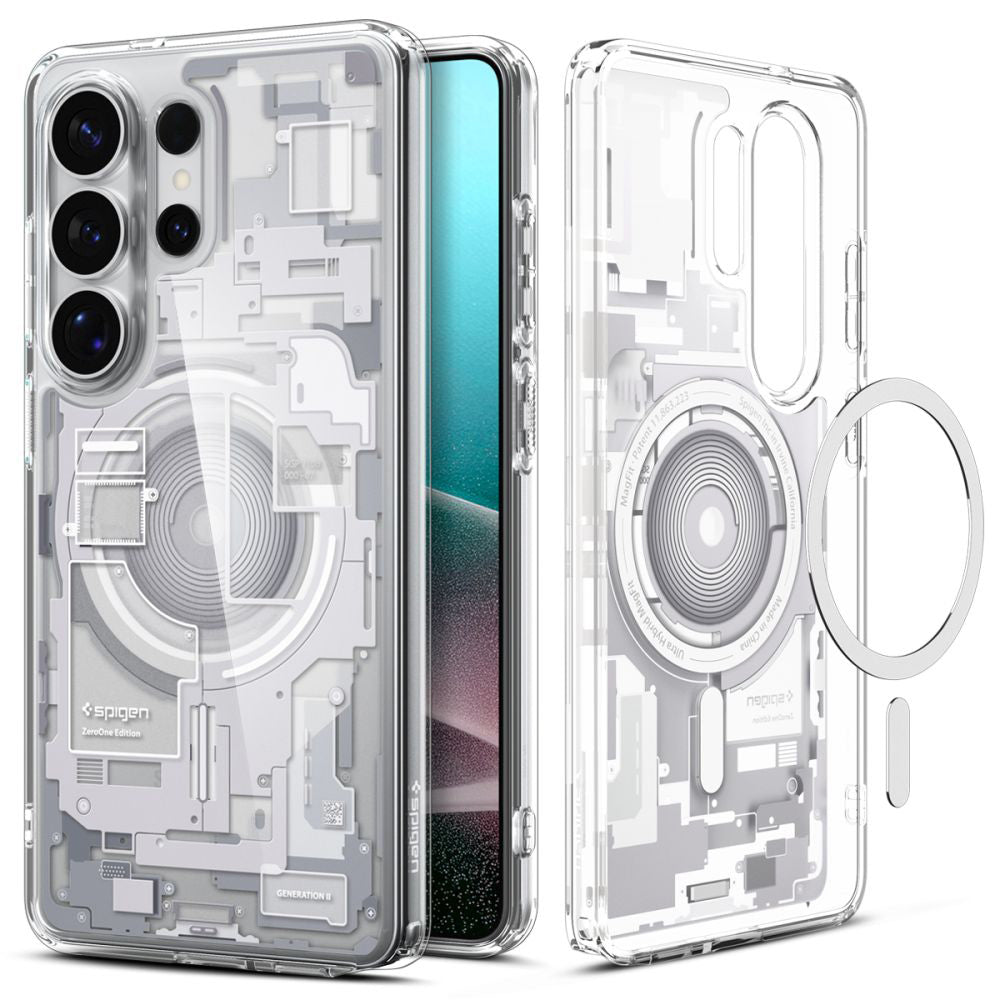 Custodia MagSafe per Samsung Galaxy S26 Ultra S948, Spigen, Ultra Hybrid Zero One, Bianca ACS10683