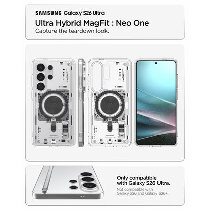 MagSafe Hülle für Samsung Galaxy S26 Ultra S948, Spigen, Ultra Hybrid Neo One, Transparent ACS11206