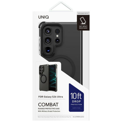 Custodia MagSafe per Samsung Galaxy S26 Ultra S948, UNIQ, Combat MagClick, Nera