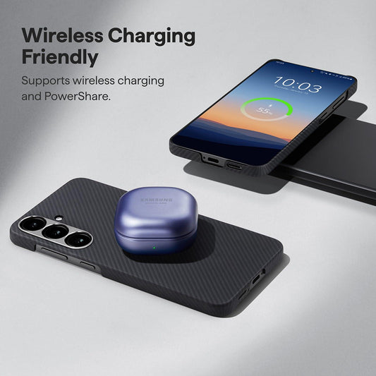 MagSafe Hülle für Samsung Galaxy S26 Ultra, Techsuit, Aramid Fiber, Schwarz