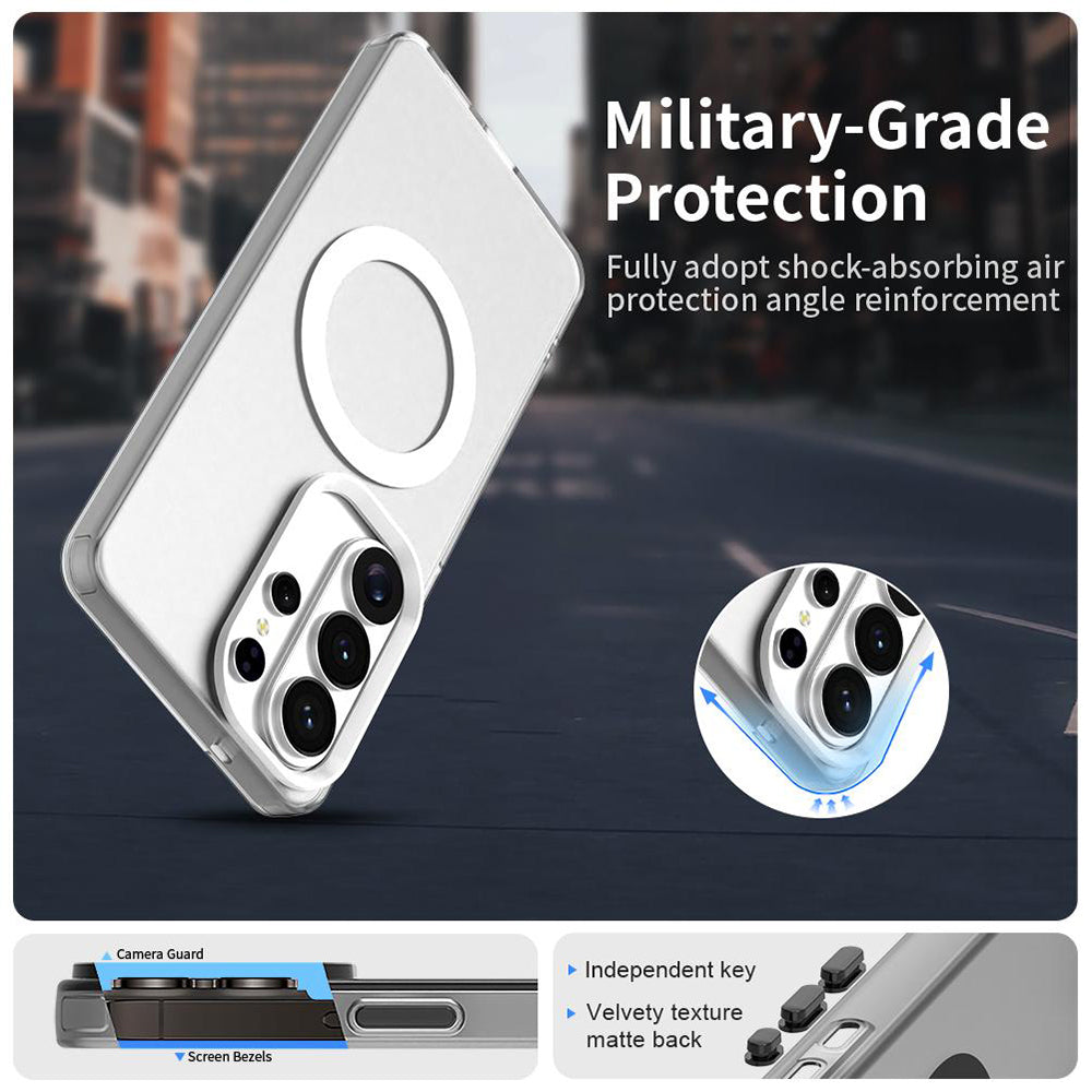 Étui MagSafe pour Samsung Galaxy S26 Ultra, Techsuit, CandyCase, Blanc