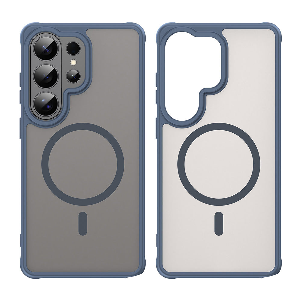Custodia MagSafe per Samsung Galaxy S26 Ultra S948, Techsuit, HaloFrost II, Blu Navy