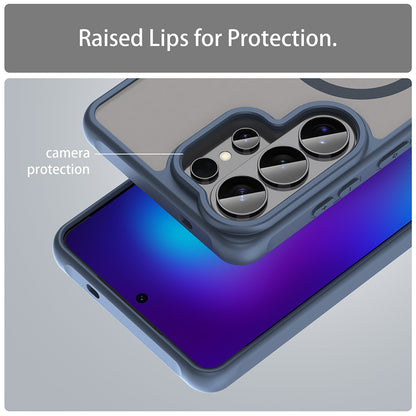 Custodia MagSafe per Samsung Galaxy S26 Ultra S948, Techsuit, HaloFrost II, Blu Navy