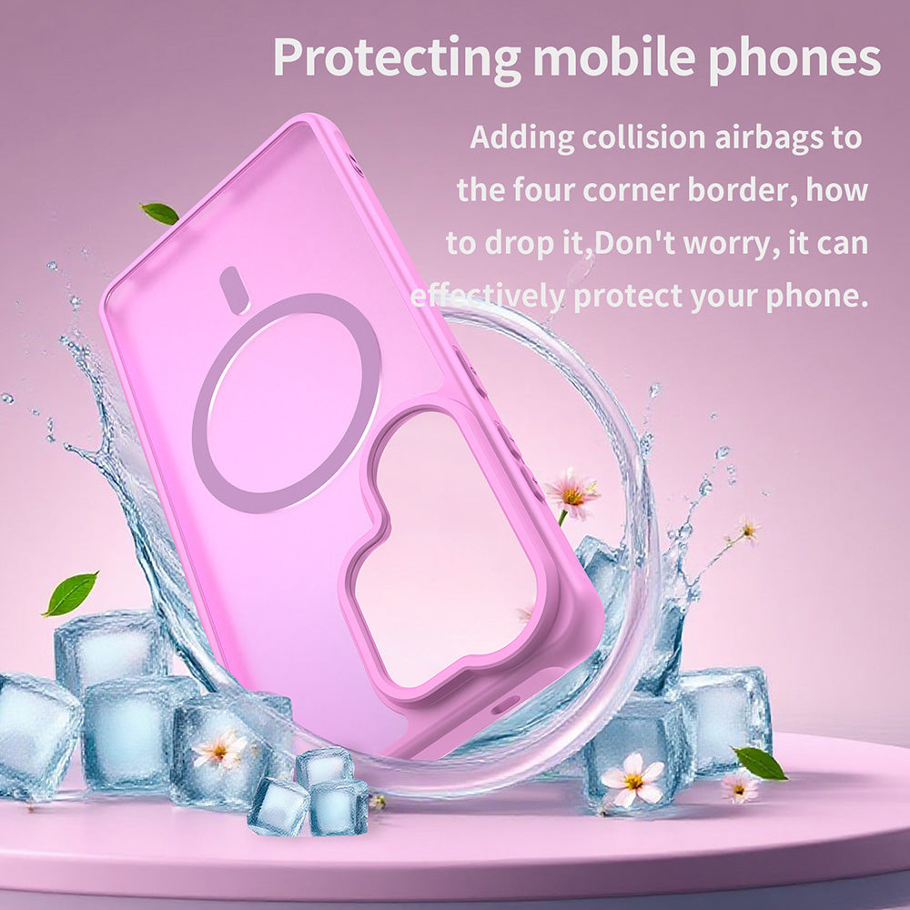 Coque MagSafe pour Samsung Galaxy S26 Ultra S948, Techsuit, HaloFrost II, Orange