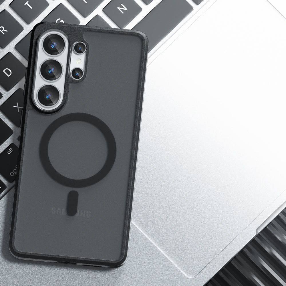MagSafe Case for Samsung Galaxy S26 Ultra, Techsuit, PureFrost, Satin Black
