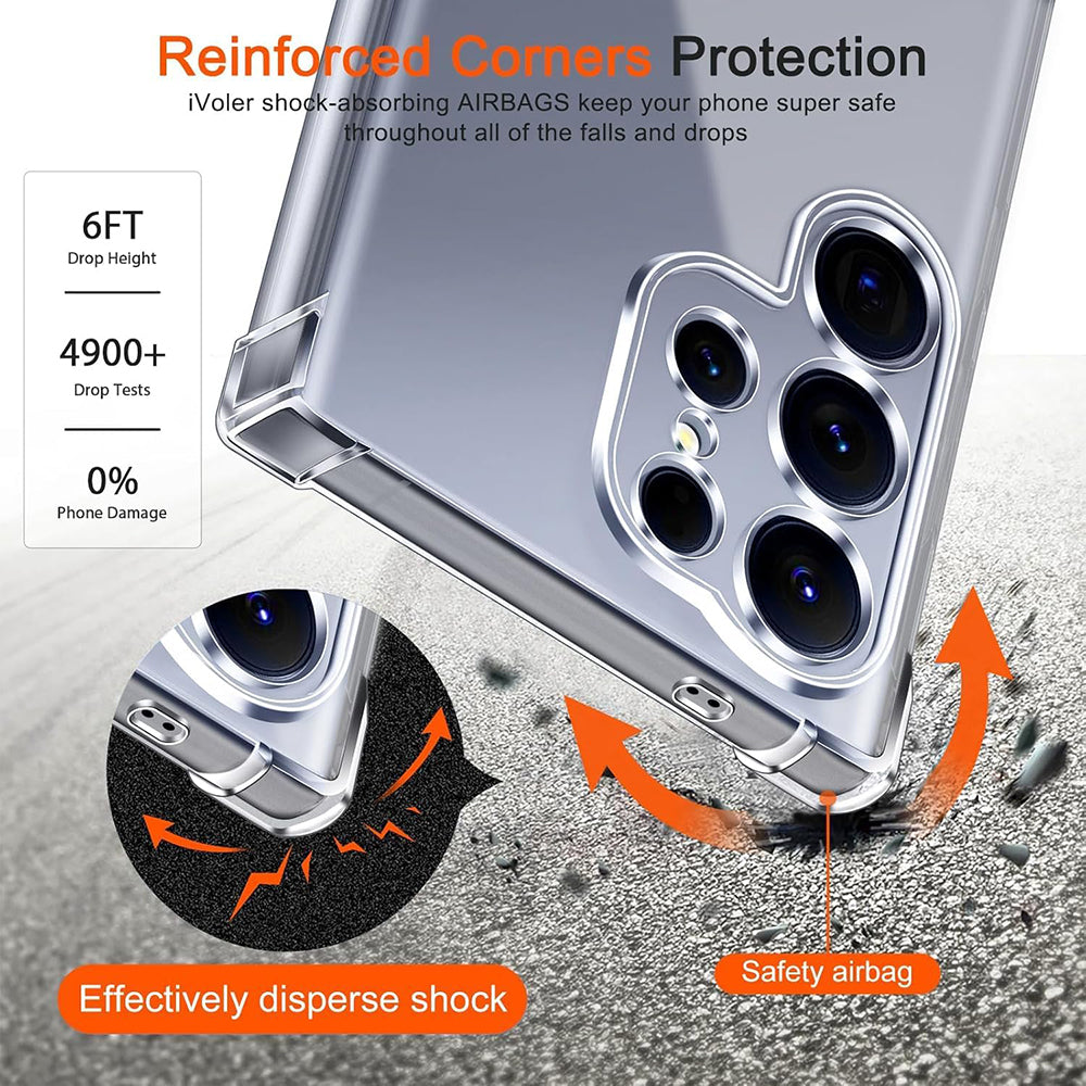 MagSafe Case for Samsung Galaxy S26 Ultra S948, Techsuit, Shockproof, Transparent