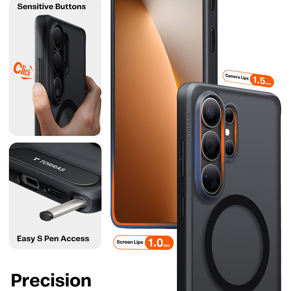 MagSafe Case for Samsung Galaxy S26 Ultra, Torras, Pstand, Black