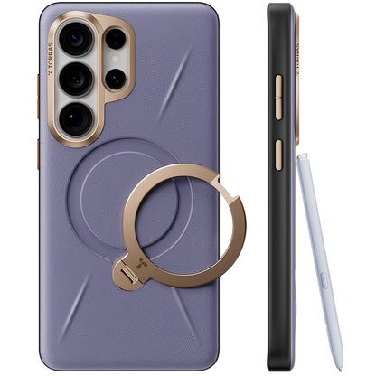 Custodia MagSafe per Samsung Galaxy S26 Ultra, Torras, QPRO Leather, Viola