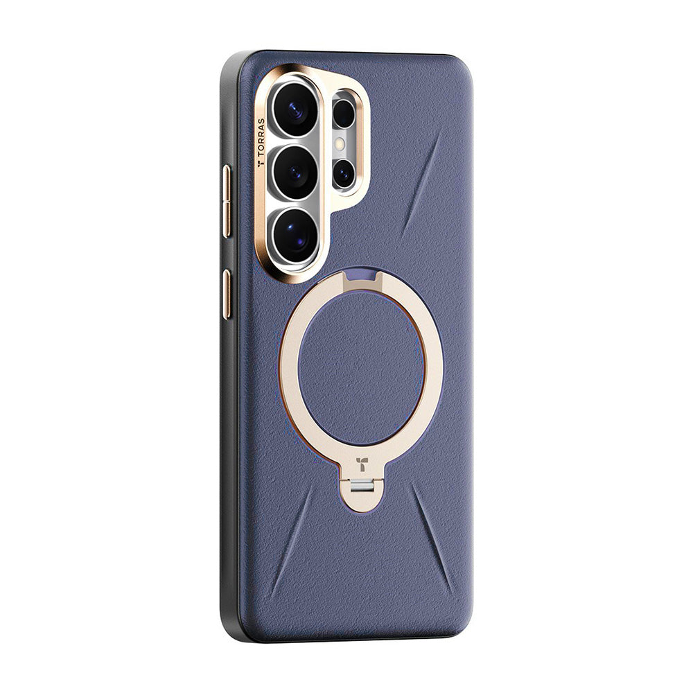 Custodia MagSafe per Samsung Galaxy S26 Ultra, Torras, QPRO Leather, Viola