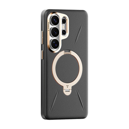 Custodia MagSafe per Samsung Galaxy S26 Ultra, Torras, QPRO Leather, Nera