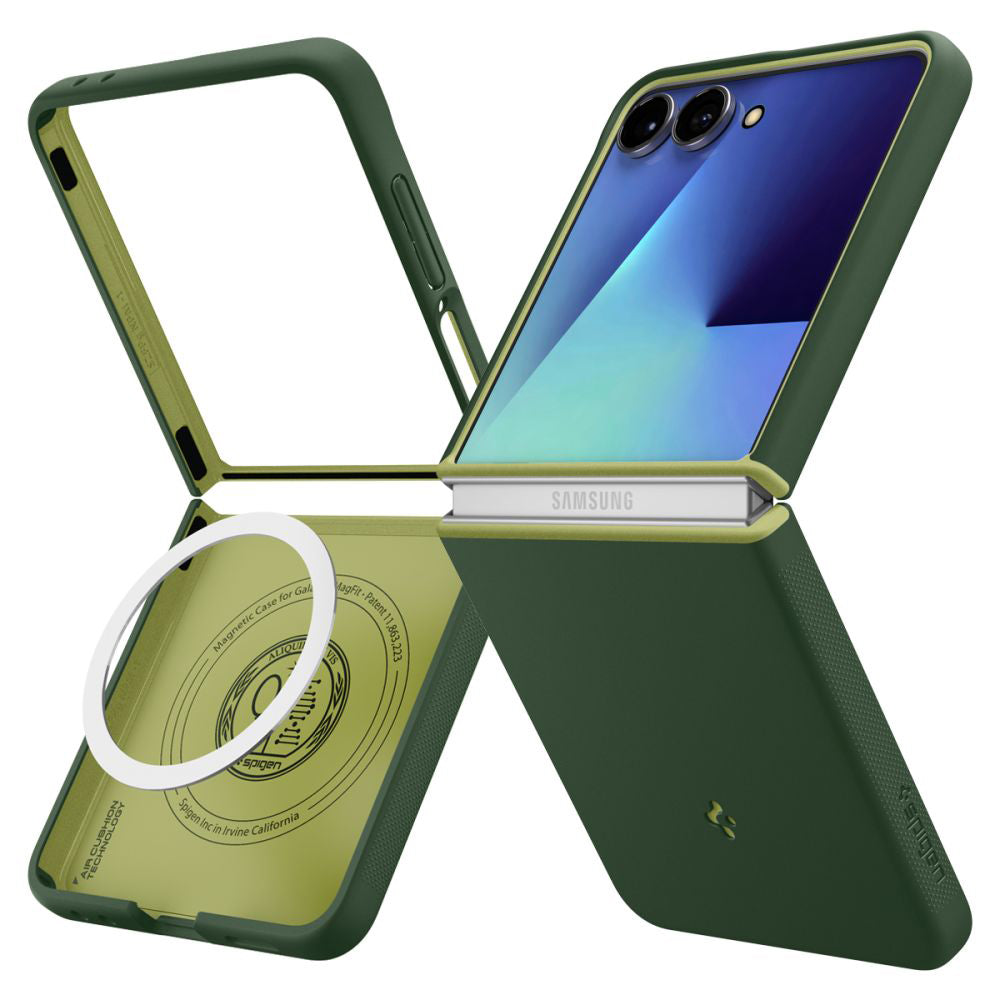 MagSafe Hülle für Samsung Galaxy Z Flip7 F766, Spigen, Caseology Nano Pop, Grün ACS11159