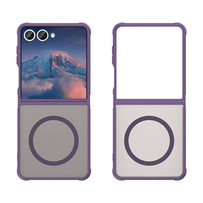 Coque MagSafe pour Samsung Galaxy Z Flip7 F766, Techsuit, HaloFrost II, Violet