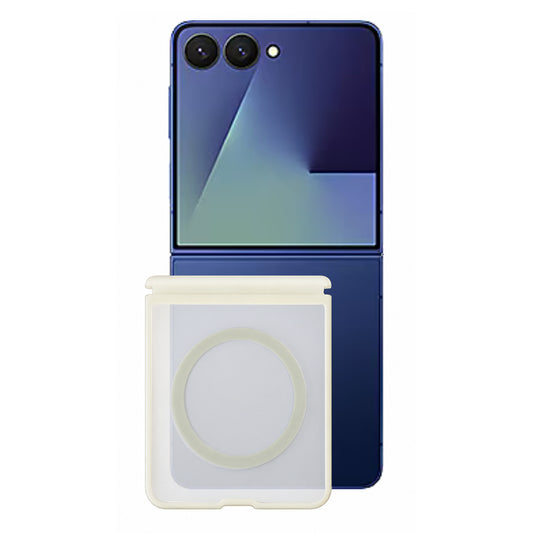 Coque MagSafe pour Samsung Galaxy Z Flip8 F776, Blueo, Skin Friendly Anti-Chute, Gris Satiné