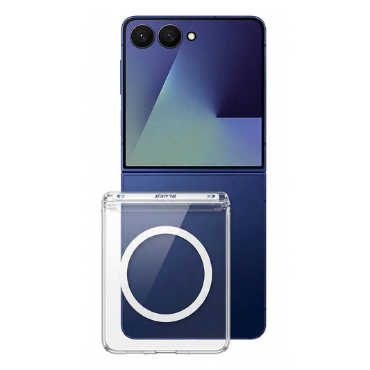 Coque MagSafe pour Samsung Galaxy Z Flip8 F776, Blueo, Ultra Clear Anti-Drop, Transparente