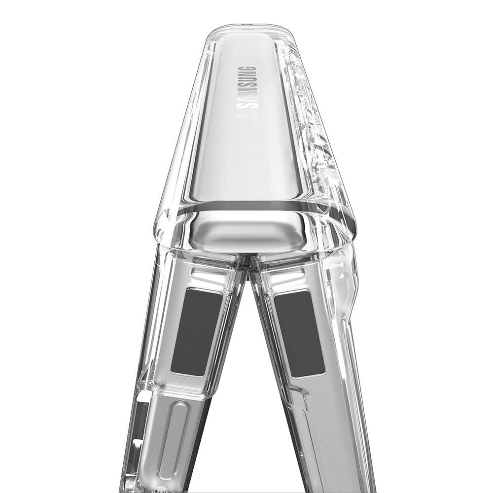 Custodia MagSafe per Samsung Galaxy Z Flip8 F776, Spigen, Ultra Hybrid Pro, Trasparente Bianca ACS11524