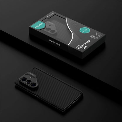 MagSafe-Hülle für Samsung Galaxy Z Fold7 F966, Nillkin, CarboProp mit Kameraausschnitt und S-Pen-Halter, Schwarz
