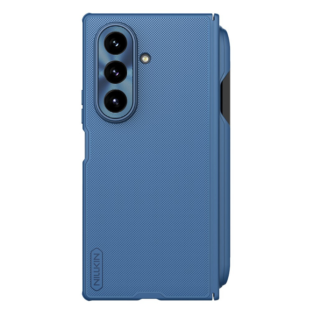 Coque MagSafe pour Samsung Galaxy Z Fold7 F966, Nillkin, Super Frosted Shield avec porte-stylo, Bleue