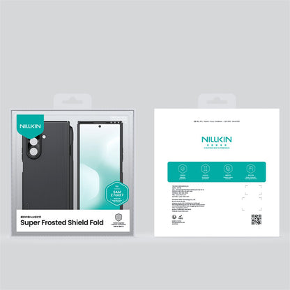 Coque MagSafe pour Samsung Galaxy Z Fold7 F966, Nillkin, Super Frosted Shield avec porte-stylo, Bleue