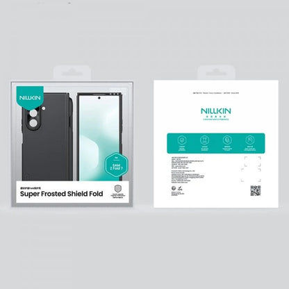 Coque MagSafe pour Samsung Galaxy Z Fold7 F966, Nillkin, Super Frosted Shield avec porte-stylo, Noire