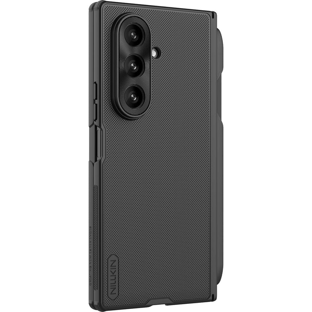 Coque MagSafe pour Samsung Galaxy Z Fold7 F966, Nillkin, Super Frosted Shield avec porte-stylo, Noire