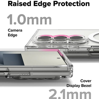 Custodia MagSafe per Samsung Galaxy Z Fold7 F966, Ringke, Fusion, Trasparente
