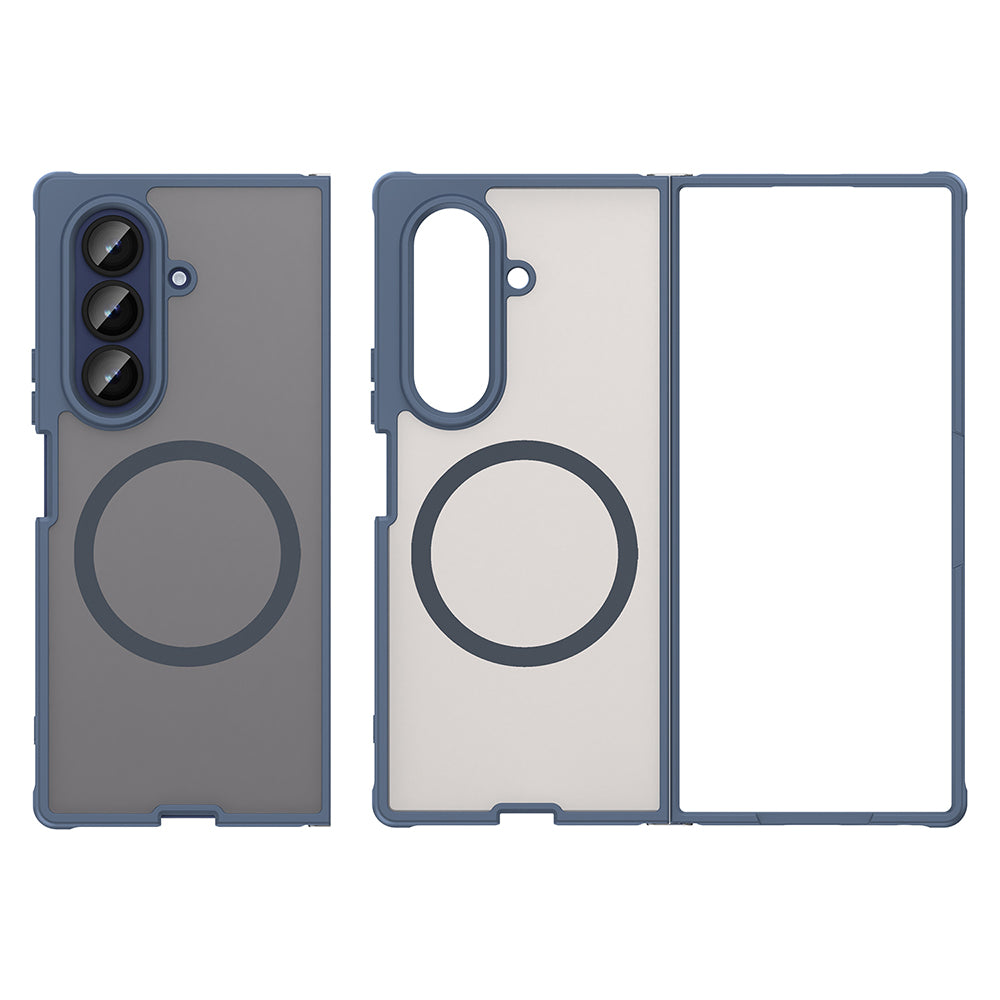 MagSafe-Hülle für Samsung Galaxy Z Fold7 F966, Techsuit, HaloFrost II, Marineblau