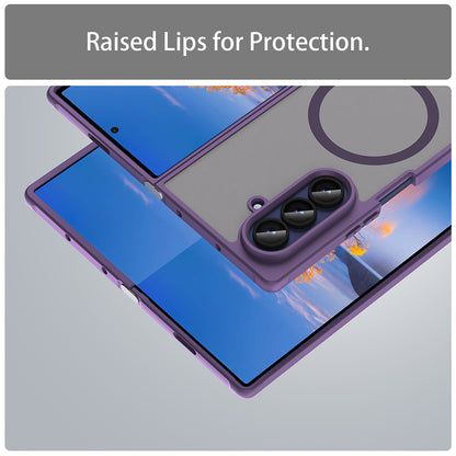 MagSafe-Hülle für Samsung Galaxy Z Fold7 F966, Techsuit, HaloFrost II, Lila