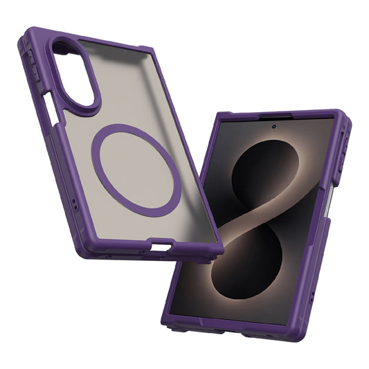 Coque MagSafe pour Samsung Galaxy Z Fold8 F971, Techsuit, HaloFrost II, Violet