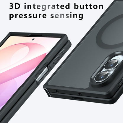 Custodia MagSafe per Samsung Galaxy Z Fold8 F971, Techsuit, PureFrost, Nero Satinato