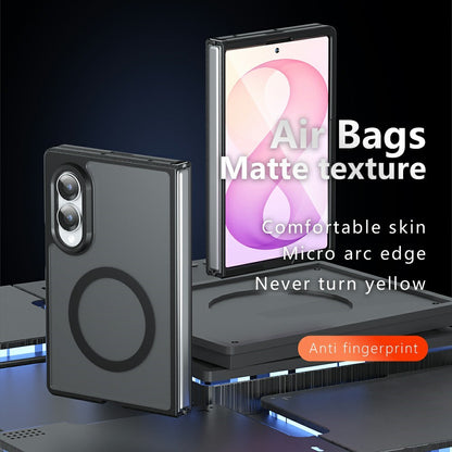 Custodia MagSafe per Samsung Galaxy Z Fold8 F971, Techsuit, PureFrost, Nero Satinato
