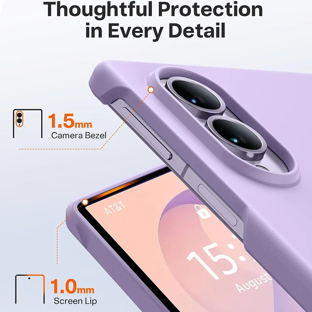 Coque MagSafe pour Samsung Galaxy Z Fold8 F971, Torras, Ostand L1 Guardian, Violet Clair